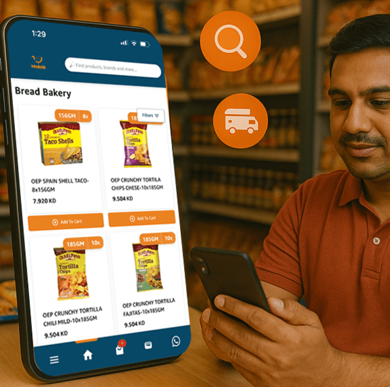 طلب البضائع بالجملة